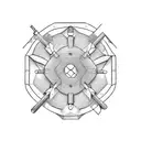 carpentry tools tattoo design idea