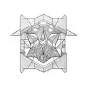 carpentry tools tattoo design idea