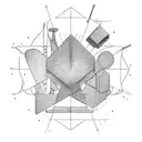 carpentry tools tattoo design idea