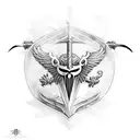 St. Micheal's Sword and Sheild tattoo design idea