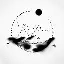 melancholy, existential tattoo design idea
