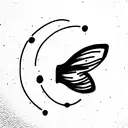 melancholy, existential tattoo design idea
