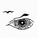 melancholy, existential tattoo design idea