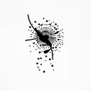 melancholy, existential tattoo design idea