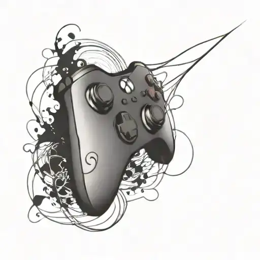 xbox controller tattoo design idea