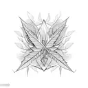 Stock market graph intertwined with cannabis leaves tattoo design idea