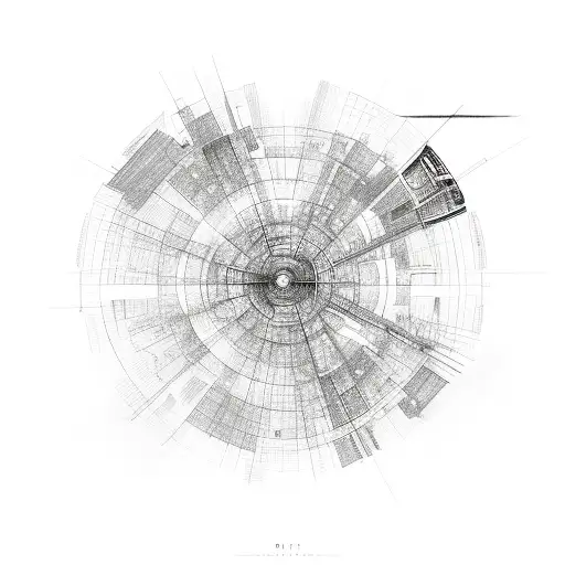 Dallas skyline tattoo design idea