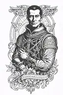 Niccolo Machiavelli themed loved or feared tattoo design idea