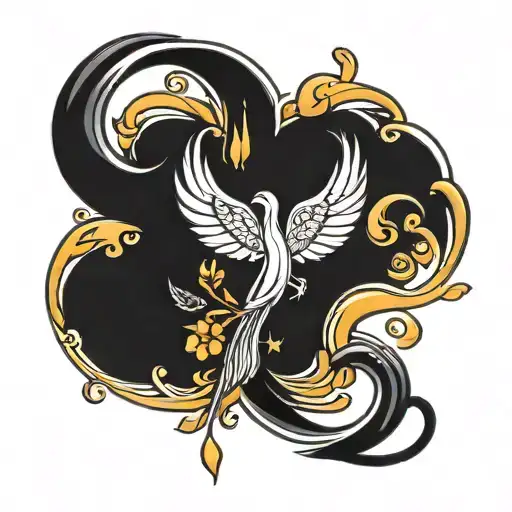Virgo symbol tattoo design idea