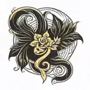 Virgo symbol tattoo design idea