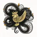 Virgo symbol tattoo design idea