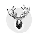 moose tattoo design idea