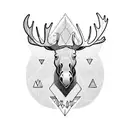 moose tattoo design idea