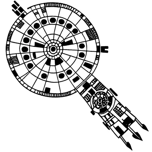 Millennium Falcon tattoo design idea
