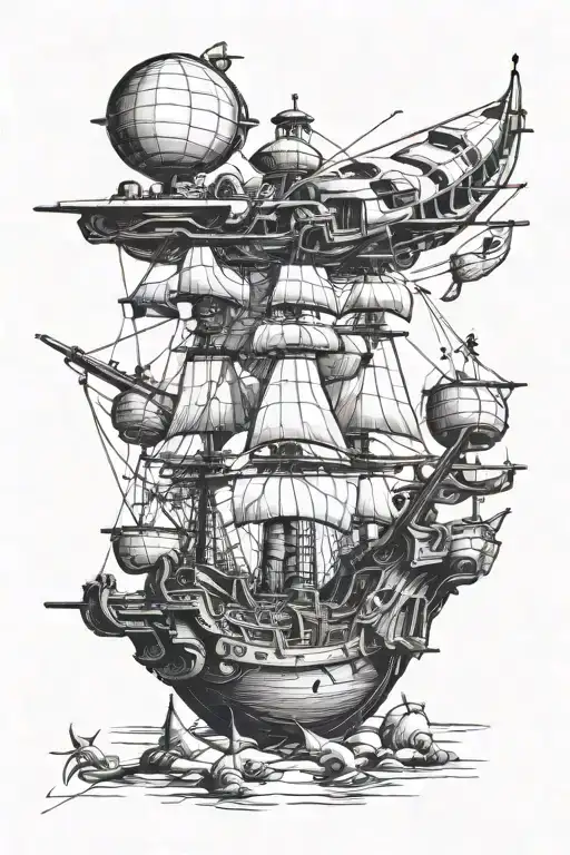 treasure planet movie tattoo design idea
