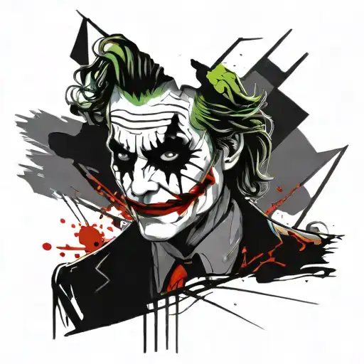 Joker tattoo design idea