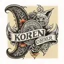 kids names koren bar and omer tattoo design idea