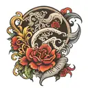 Roman number 5 22 2006 tattoo design idea