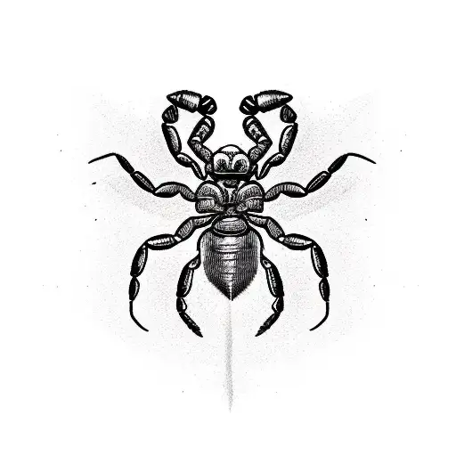an scorpion ripping a heart  tattoo design idea