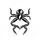 a scorpion tearing a heart to shreds with its pincers and stinger tattoo design idea