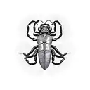 an scorpion ripping a heart  tattoo design idea