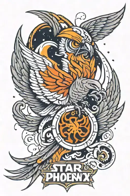 Star Wars phoenix painted by chopper  tattoo design idea