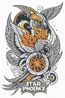 Star Wars phoenix painted by chopper  tattoo design idea
