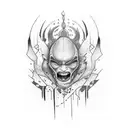 Nike swoosh  bleeding  tattoo design idea