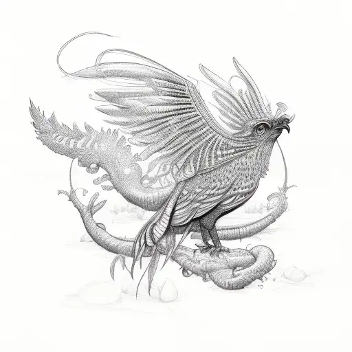 Phenix bird and oshun tattoo design idea