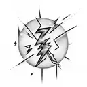 lightning bolt tattoo design idea