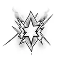 lightning bolt tattoo design idea
