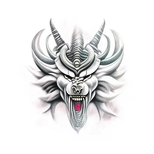 ancient mythological beast tattoo design idea