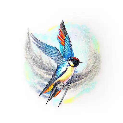 Swallow Bird tattoo design idea