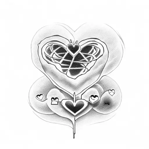 text saying: "I ❤️ Jennifer Tilly" in the shape of a heart tattoo design idea