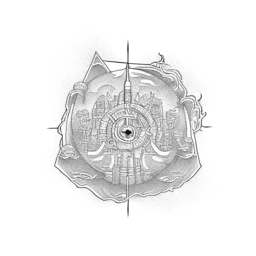 the path to paradise is through hell map tattoo design idea