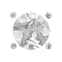 map of the path to paradise is through hell tattoo design idea