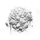 rock stone   im a rock tattoo design idea