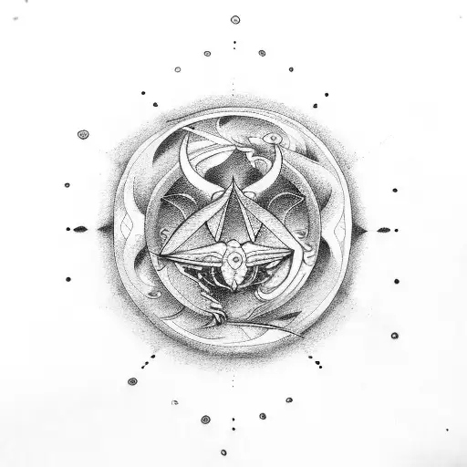 Capricorn Pisces Gemini Virgo  tattoo design idea