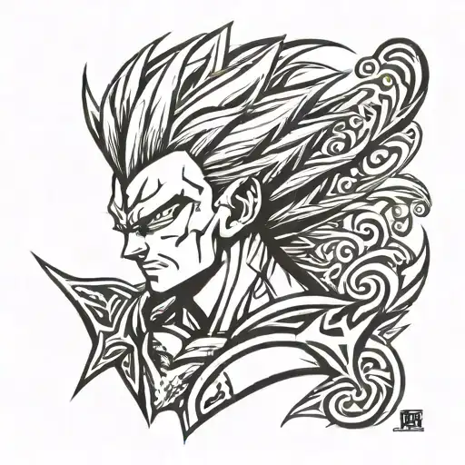 Vegeta tattoo design idea