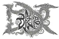 sanskrit calligraphic tattoo tattoo design idea