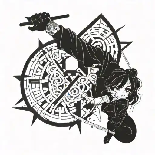 Determination struggle success never vive up tattoo design idea