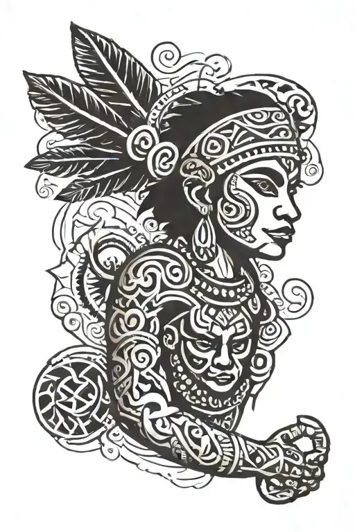 Taino Puerto Rican designs tattoo design idea