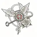 registered nurse tattoo design idea