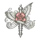 registered nurse tattoo design idea