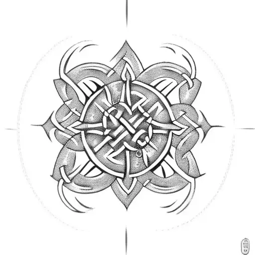 Celtic symbols for luck success love tattoo design idea