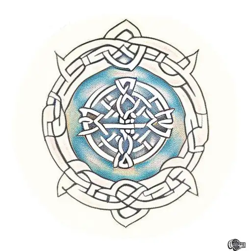 Celtic symbols for luck success love tattoo design idea