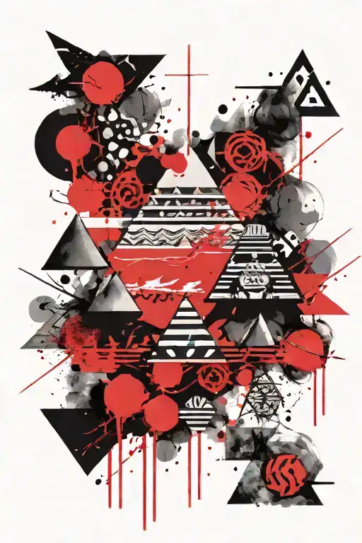 annunaki and the pyramids tattoo design idea