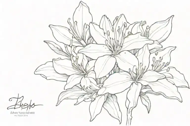 rhododendron, nepal, china, self confidence tattoo design idea