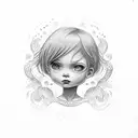 child's name tattoo design idea