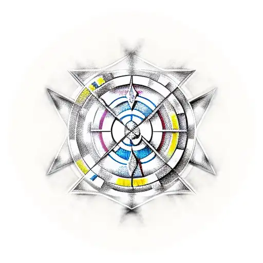 tartan plaid , Gemini symbol tattoo design idea